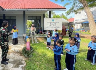Lanal Ranai Berikan Edukasi Kesehatan PAUD Teratai