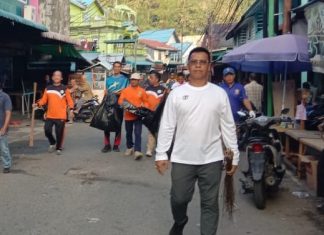 Bupati Aneng Tinjau Progres Pembagunan Pasar Loka Tarempa