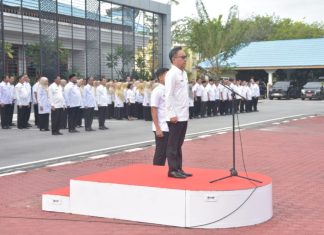 Sekda Ersan Pimpin Apel Gabungan