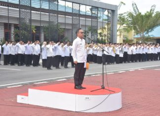 Pemda Bengkalis Gelar Apel Perdana Pasca Idul Fitri 1446 H/2025 M