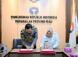 Tingkatkan Pelayanan Publik, Pemkab Bengkalis MoU Bersama Ombudsman RI