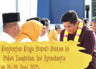 Kunjungan Kerja ke Pulau Tambelan, Ini Agenda Bupati Bintan