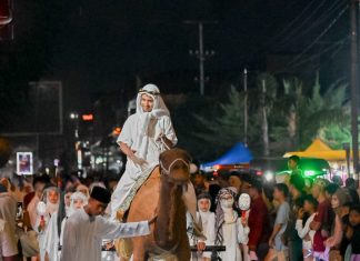 Wabup Bengkalis Resmi Lepas Pawai Takbir Idul Adha 2025