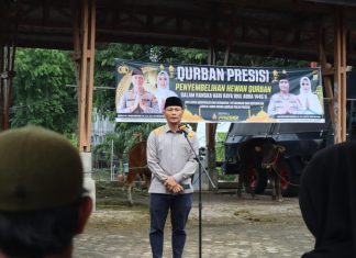 Berbagi di Idul Adha 1446 H, Polresta Tanjungpinang Kurban Enam Ekor Sapi