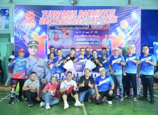 Turnamen Badminton Resmi Dibuka Kapolres, Ini Pesan Bupati Bengkalis