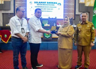 Sambut Mahasiswa Kukerta UNRI, Bupati Bengkalis Ajak Berkontribusi dalam Pembangunan Daerah