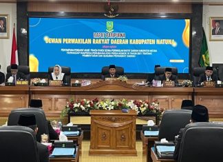 Pemerintah Kabupaten Natuna dan DPRD Sepakati Ranperda Perubahan Perangkat Daerah