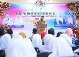 Bupati Bengkalis Harapkan Bidan Lakukan Pembinaan dan Pengembangan Kompetensi Secara Berkelanjutan