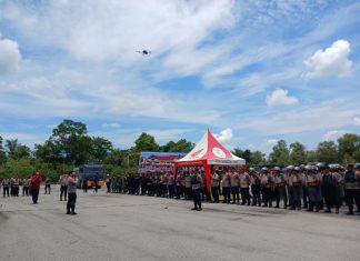 Pemkab Apresiasi, Polres Bengkalis Gelar Simulasi Sispam untuk Jaga Stabilitas Daerah