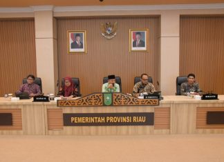 Asisten II Bengkalis Hadiri Monev SP4N-LAPOR, Koordinasi Jadi Kunci