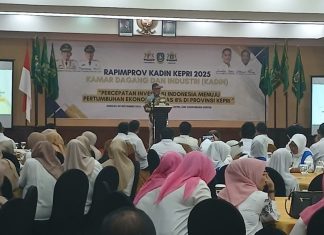 Wagub Nyanyang Haris Buka Rapimprov Kadin Kepri 2025, Soroti Pemerataan Investasi