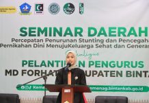 Ketua TP PKK Bintan Buka Seminar Penurunan Stunting dan Pencegahan Pernikahan Dini