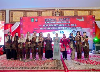 Bupati Kasmarni Apresiasi AKBP Budi, Sambut Hangat AKBP Fahrian Sebagai Kapolres Bengkalis Baru