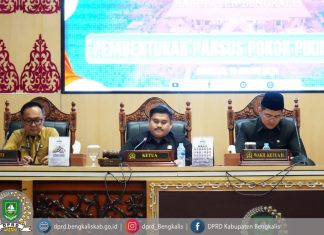 Seluruh Fraksi Sepakat, Pansus Pokok-Pokok Pikiran DPRD Bengkalis Resmi Dibentuk
