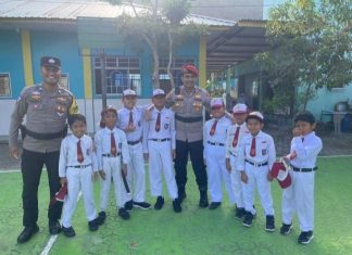 Datang ke Sekolah, Polsek Siantan Bangun Sekolah Aman Tanpa Kekerasan