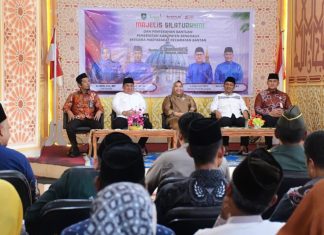 Bersama BRK Syariah dan BAZNAS, Bupati Kasmarni Safari Ramadhan di Bantan