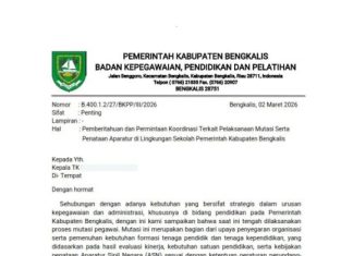 BKPP Bengkalis: Surat Permintaan Data Mutasi Ini Palsu