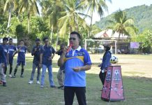 Turnamen Sepak Bola Desa Mubur Resmi Bergulir, Bupati Aneng Ajak Pemuda Jaga Kekompakan