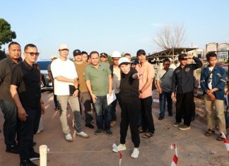 Plh. Kepala BP Batam Li Claudia Tinjau Proyek Jalan dan Drainase