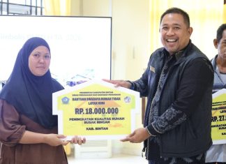 Anggaran Rp1,779 Miliar, Pemkab Bintan Wujudkan Hunian Layak bagi Warga