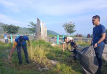 Dukung Kabupaten/Kota Sehat, Bupati Anambas Bersama Wartawan Bersihkan Rumah Ibadah