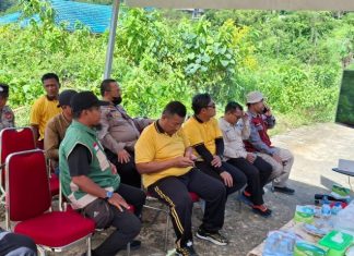 Momen Unik Polsek Siantan di Anambas, Nobar Piala Dunia Ditutup dengan Penanaman Jagung