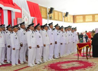 Perpanjangan Masa Jabatan, 75 Kepala Desa di Bengkalis Resmi Dikukuhkan