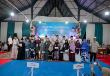 Bupati Bengkalis Serahkan Santunan di Acara Maulid Nabi Bathin Solapan