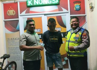 Lapor 110, Polsek Nongsa Cepat Tangkap Terduga Pencuri di Batu Besar
