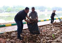 Jaga Daya Tarik Wisata, Pemkab Bintan Gelar Gotong Royong di Taman Kolam Kijang